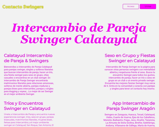 Intercambio de Pareja Calatayud